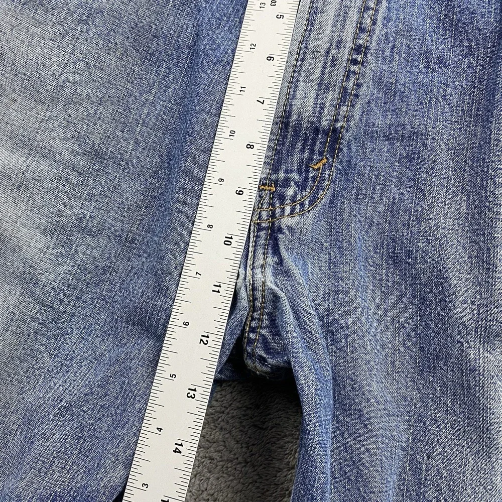 Levis 569 Loose Straight Jeans Mens 38x34 Blue Medium‎ Wash Mid Rise VTG
